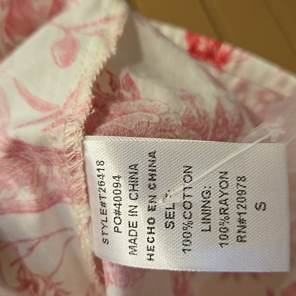 Entro Ivy Floral Top- Magenta Size Small - Picture 7 of 8